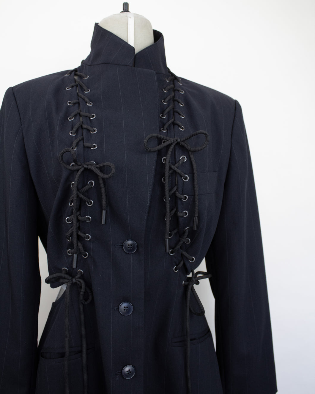 Upcycled Eyelet Jacket